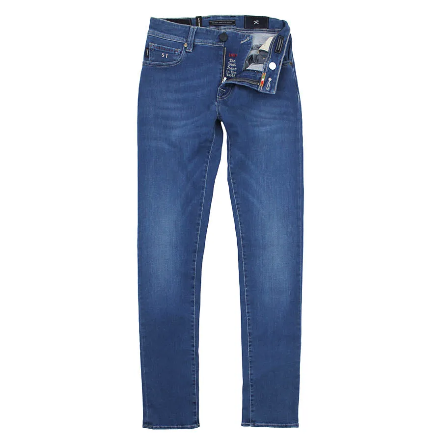 Tramarossa jeans - Leonardo Slim 12 Month Denim in Blue