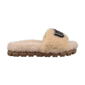 UGG Cozetta Curly Graphic Women's Slipper Natural - Best Price, Free Shipping