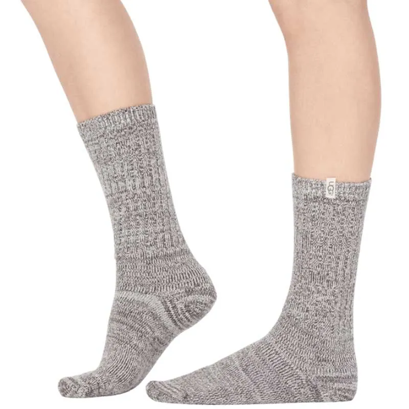 UGG Rib Knit Slouchy Crew Sock Nightfall (Women's)