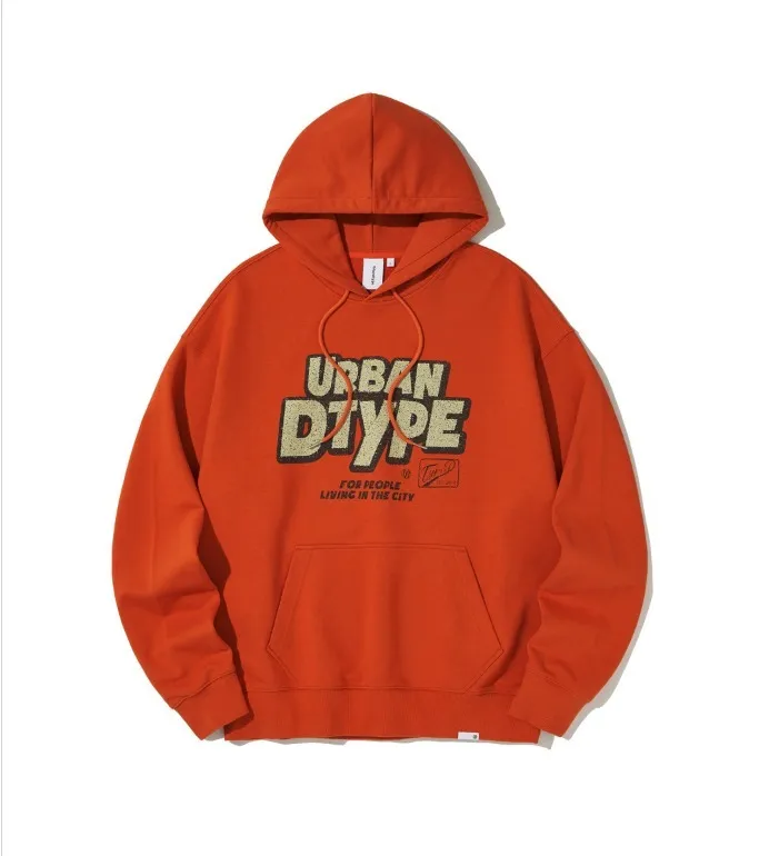 UrbanType Unisex Long Sleeve Oversized Logo Hoodies