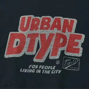 UrbanType Unisex Long Sleeve Oversized Logo Hoodies