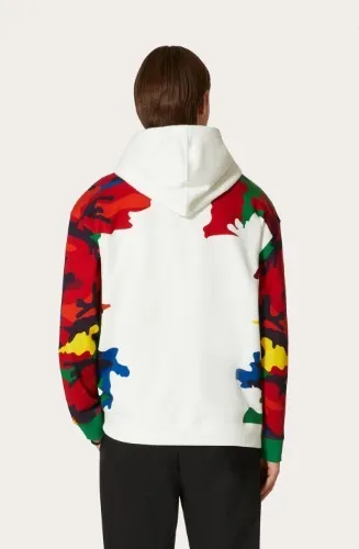 Valentino long sleeves logo luxury hoodies for street style