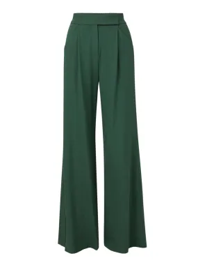 Veronica Beard Forest Green Sateen Pants, Marbeau Style