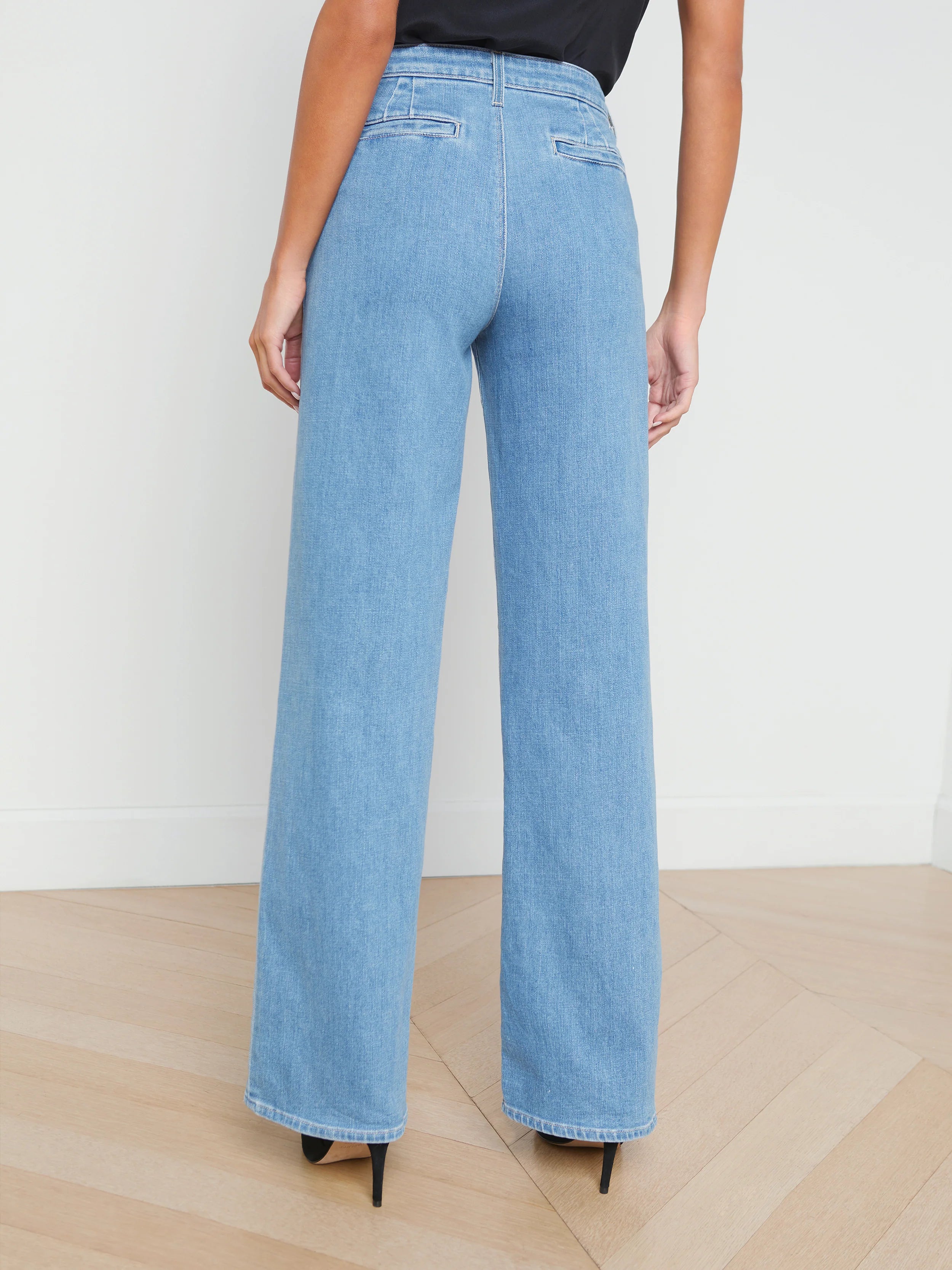 Weston Wide Leg Jeans in Belize by L'agence.