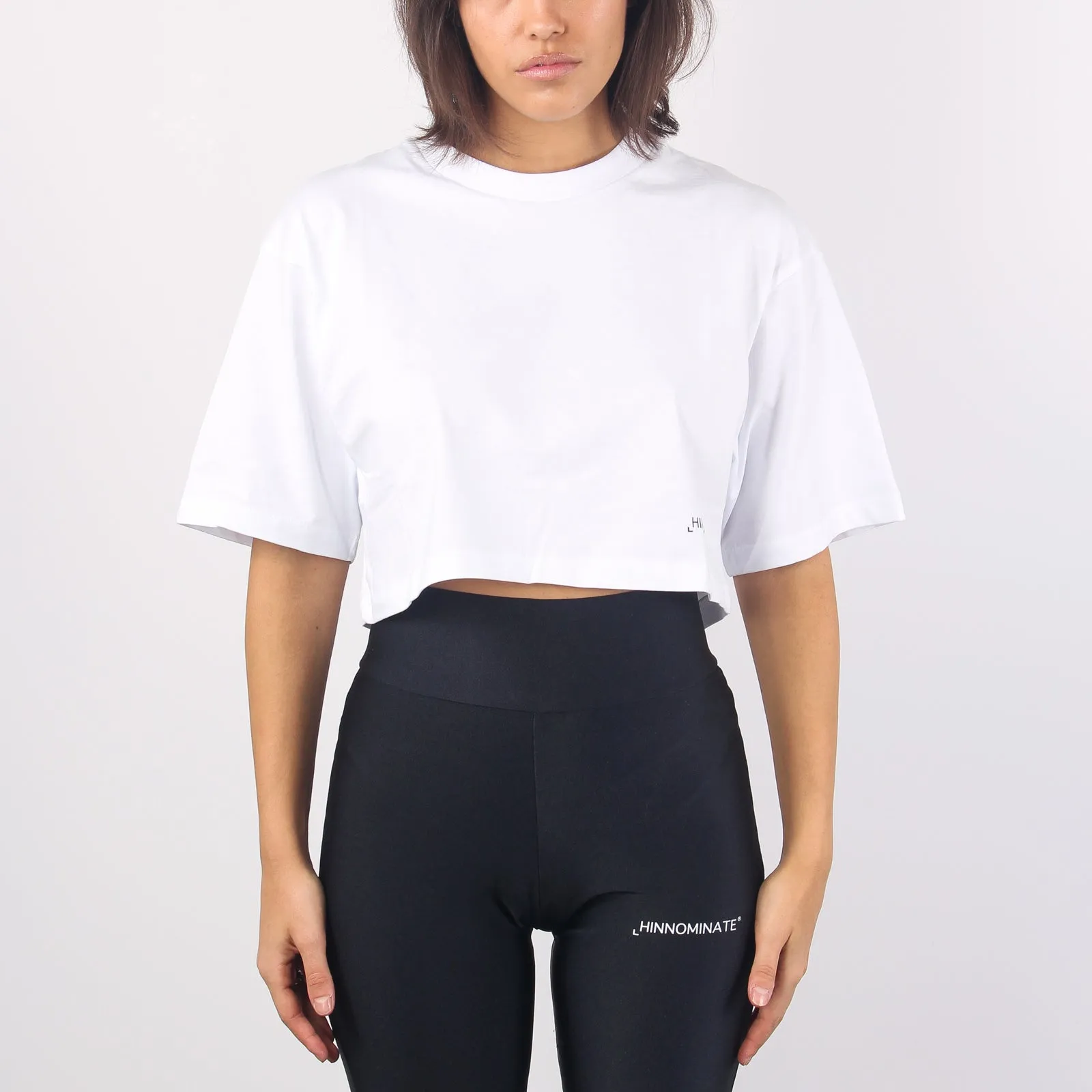 White Cotton Crop T-shirt