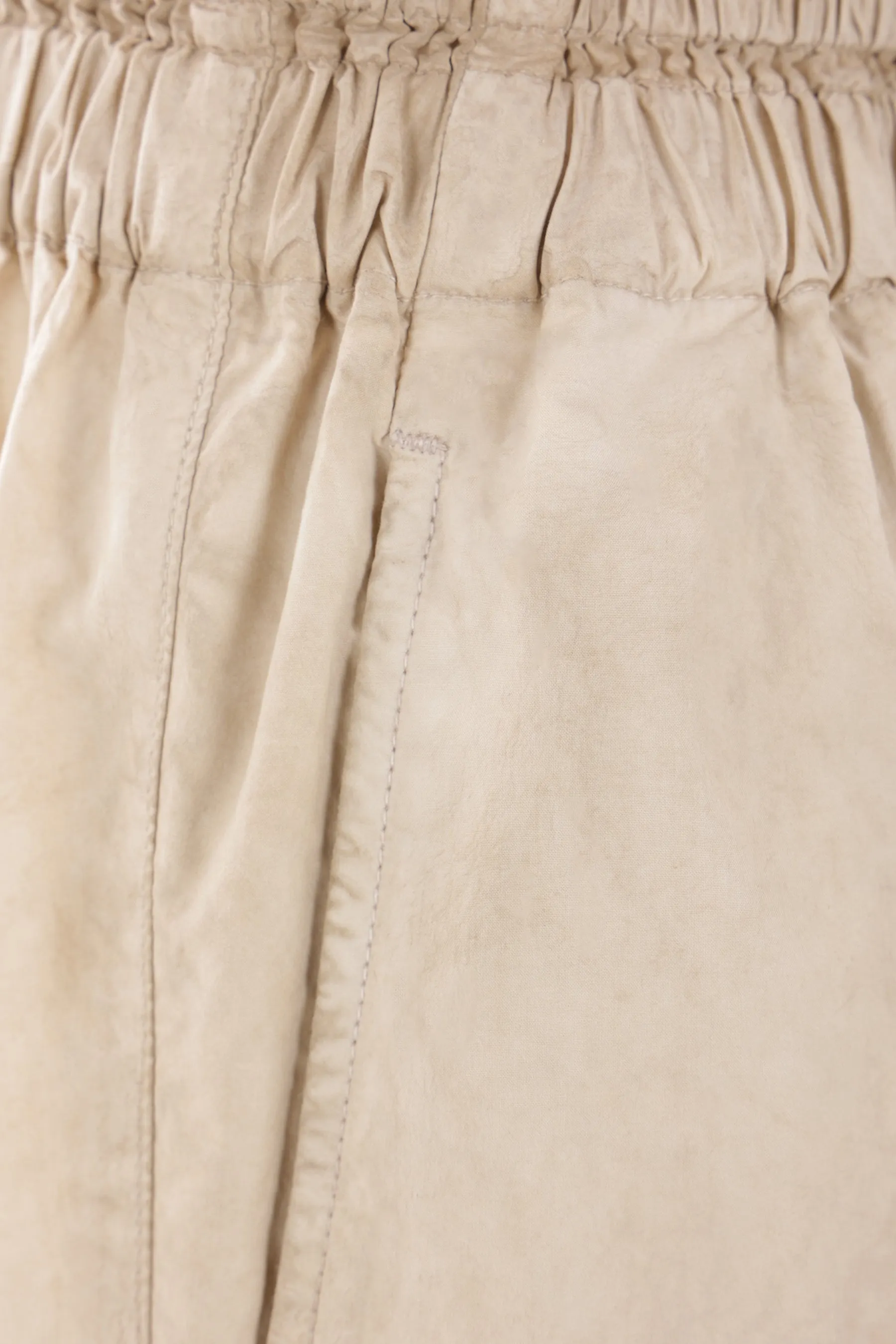 Wide-leg poplin pants