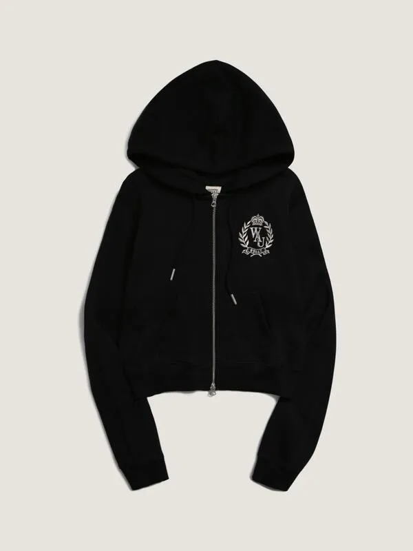 Women's Emblem Hood Zip Up (4 Colors) | WHO.A.U WHMZD2225F