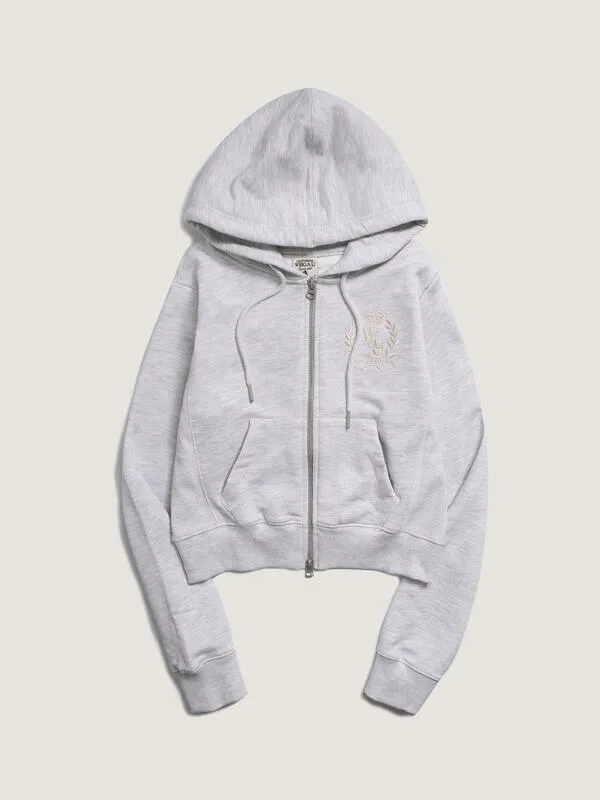 Women's Emblem Hood Zip Up (4 Colors) | WHO.A.U WHMZD2225F