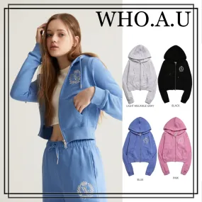 Women's Emblem Hood Zip Up (4 Colors) | WHO.A.U WHMZD2225F