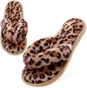 Women's Fuzzy Flip Flop Cozy Slipper - Haute Edition