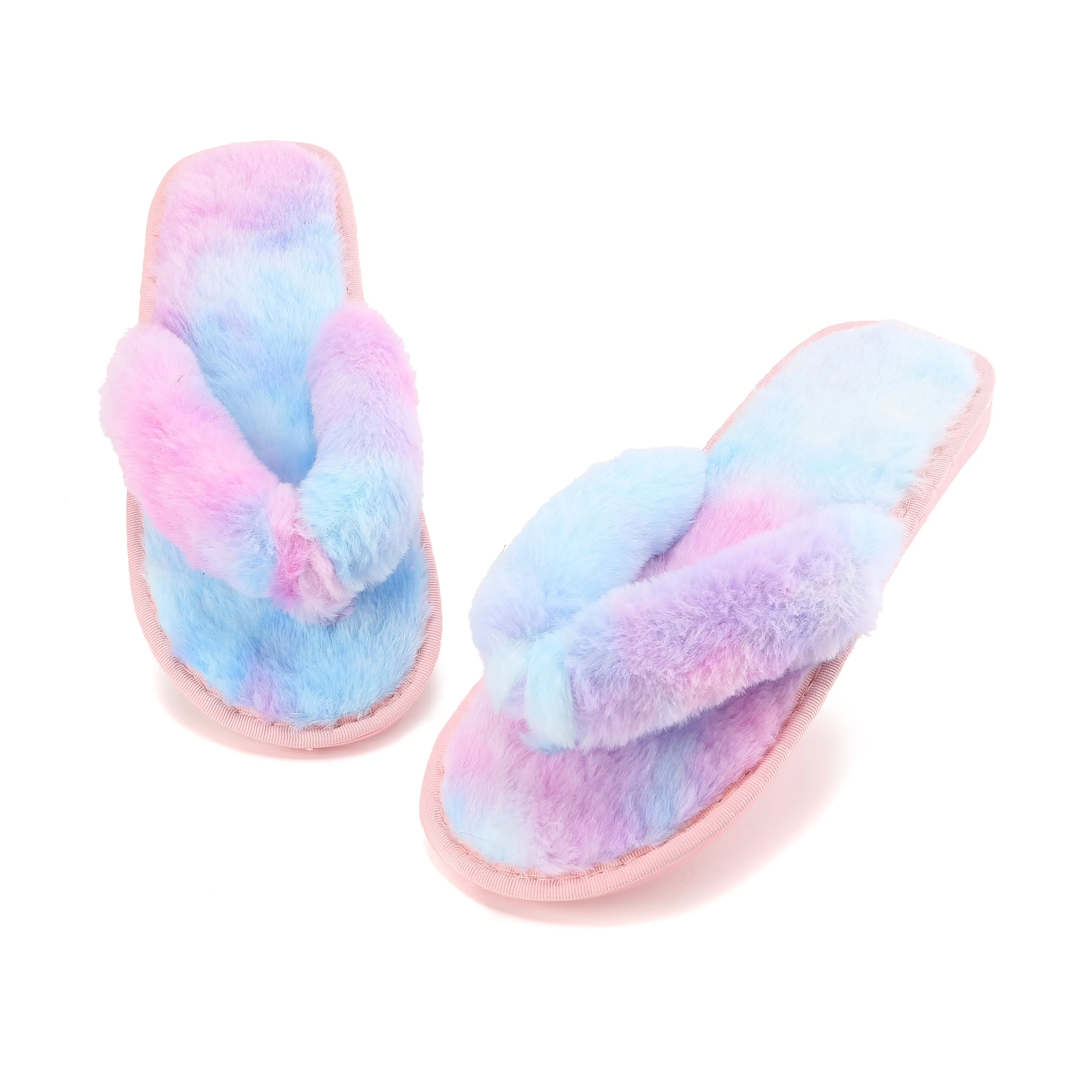 Women's Fuzzy Flip Flop Cozy Slipper - Haute Edition