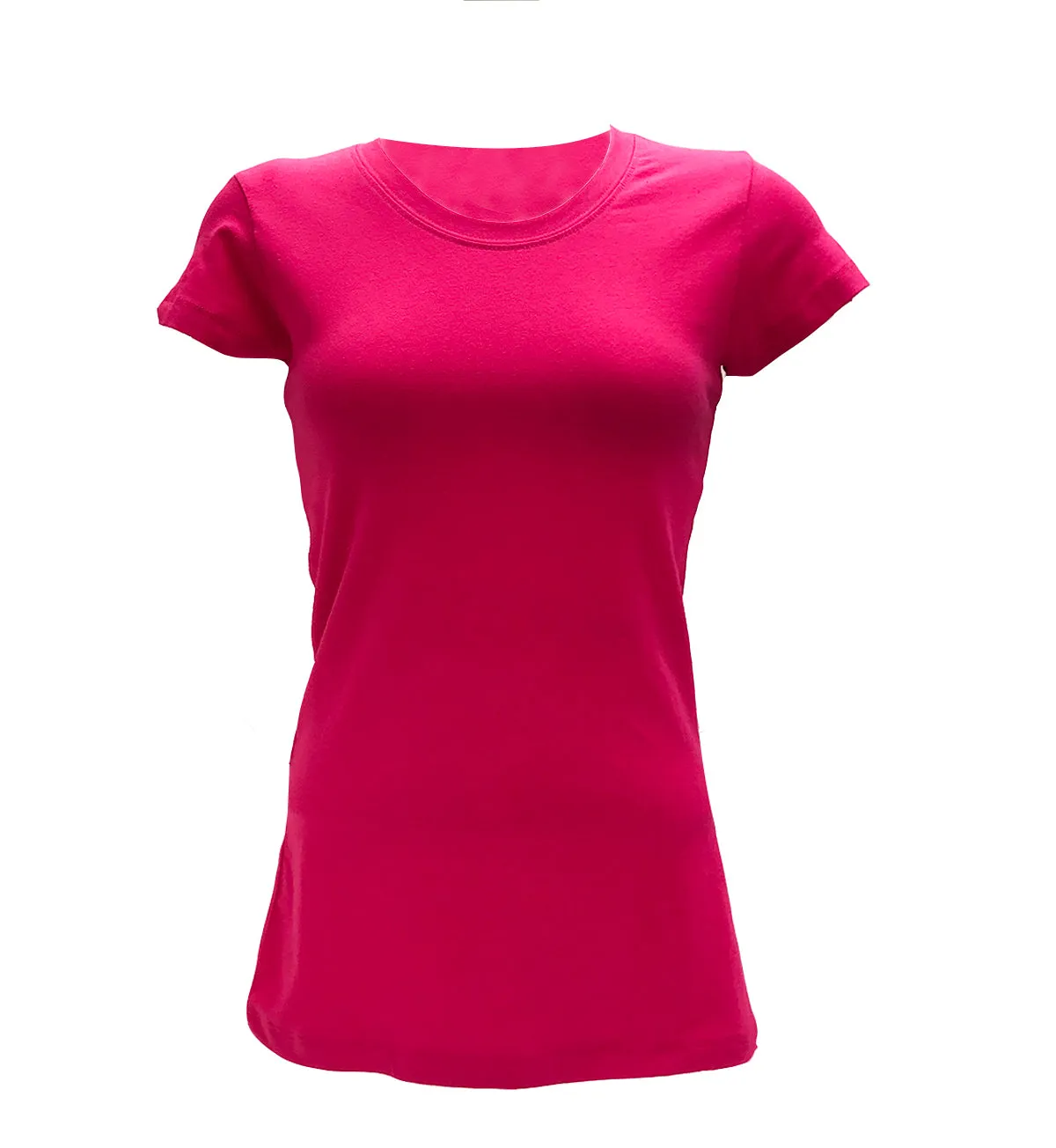 Women's Plain Crew Neck T-Shirt - 15 Color Options | Black, Yellow