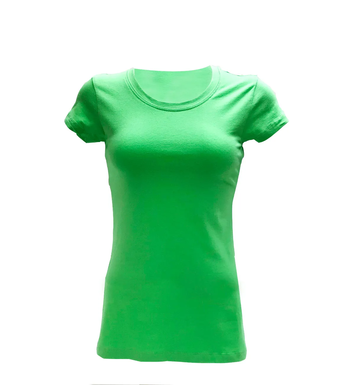 Women's Plain Crew Neck T-Shirt - 15 Color Options | Black, Yellow