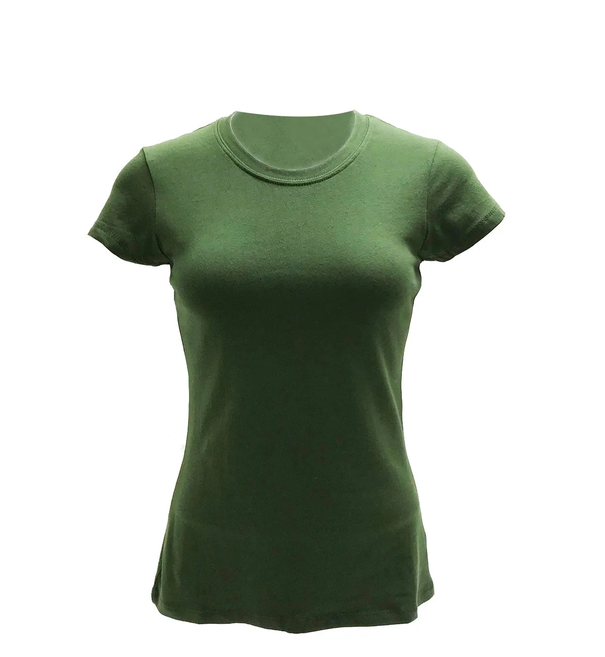 Women's Plain Crew Neck T-Shirt - 15 Color Options | Black, Yellow