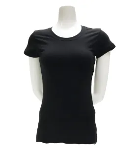 Women's Plain Crew Neck T-Shirt - 15 Color Options | Black, Yellow