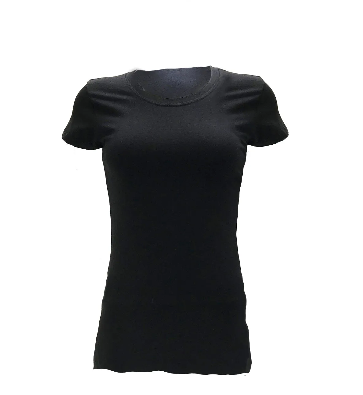 Women's Plain Crew Neck T-Shirt - 15 Color Options | Black, Yellow