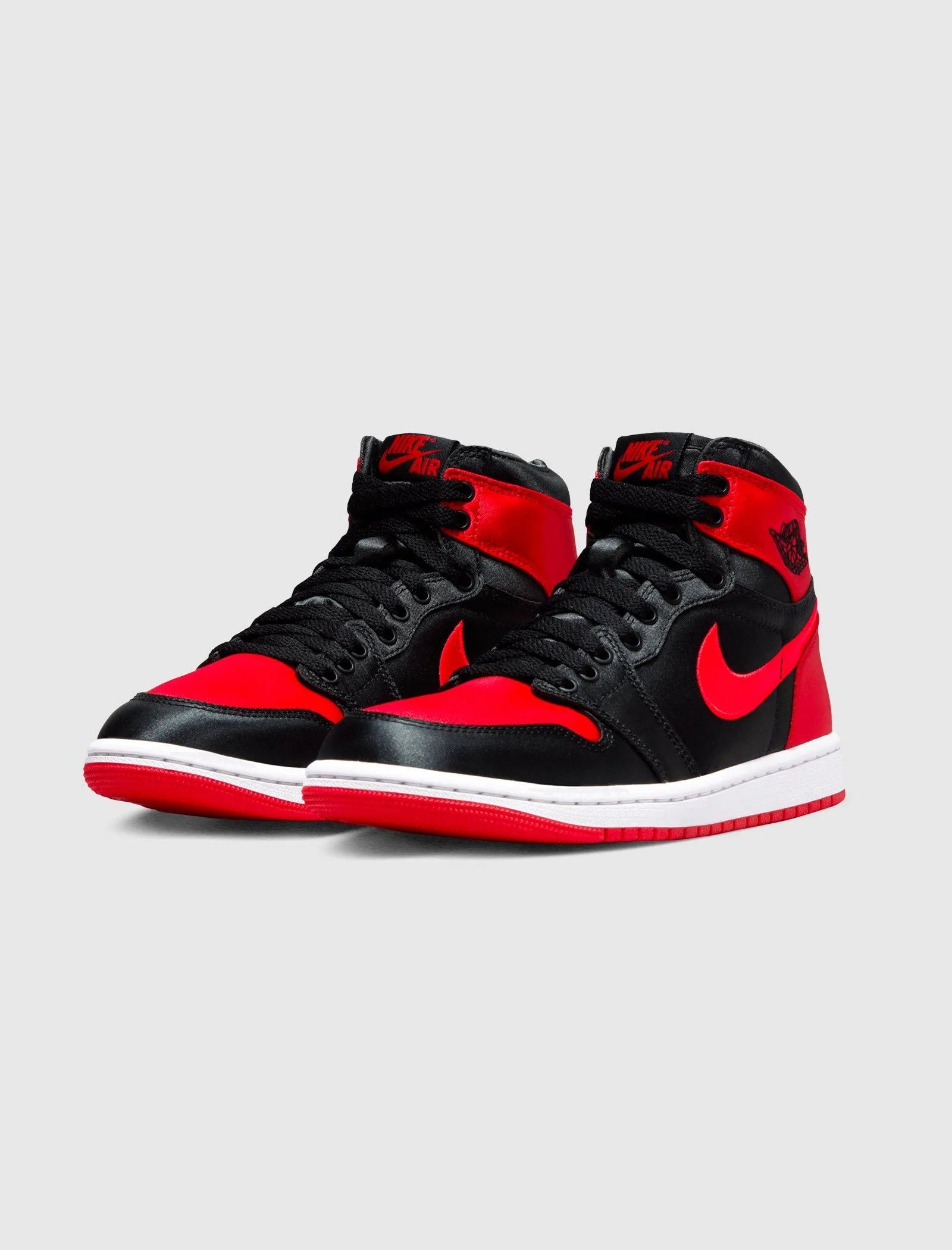 Women's Satin Bred Air Jordan 1 Retro Hi OG