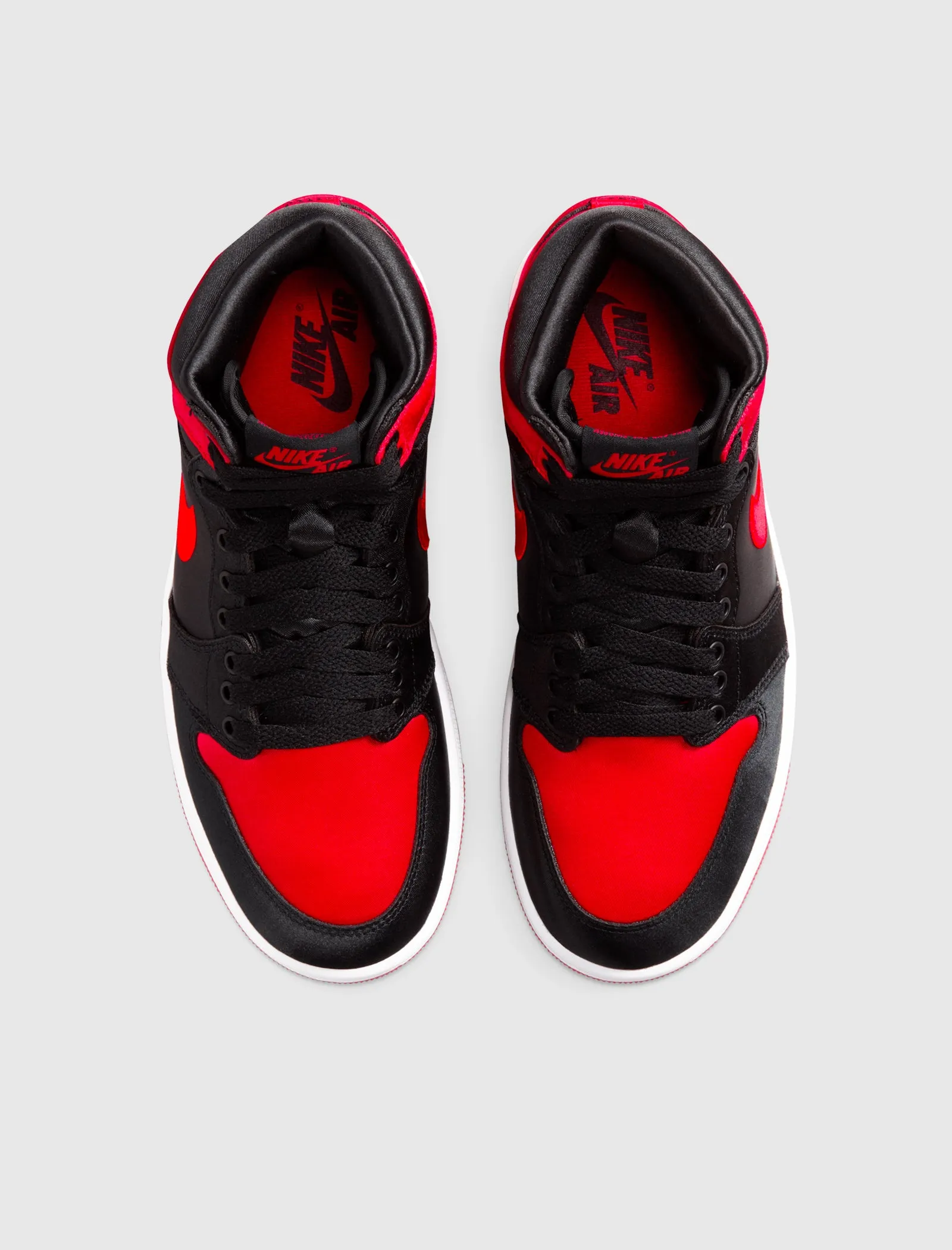 Women's Satin Bred Air Jordan 1 Retro Hi OG