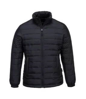 Womens/ladies aspen baffled padded jacket black Portwest